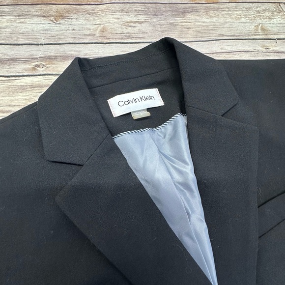 Calvin Klein Women's Two-Button Blazer Black Size 8 - Picture 6 of 7